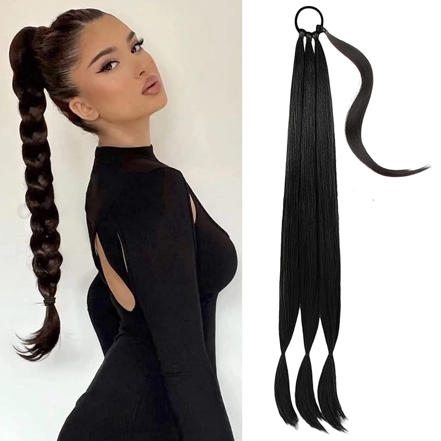 Synthetic Wig Ponytail for Women with Heat-Resistant Fiber