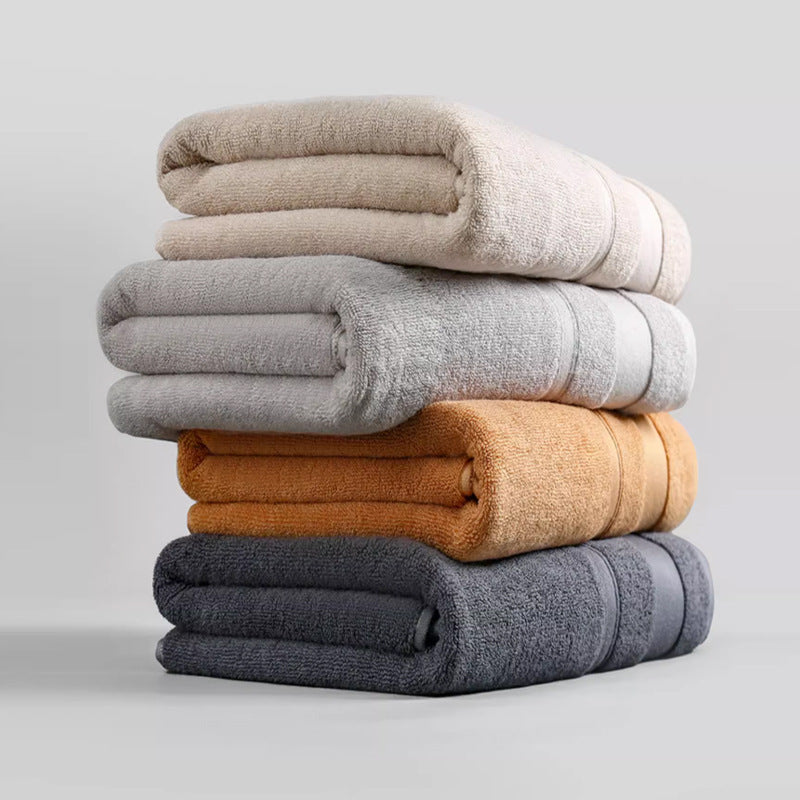 Large Size 100% Cotton Absorbent Bath Towel Set