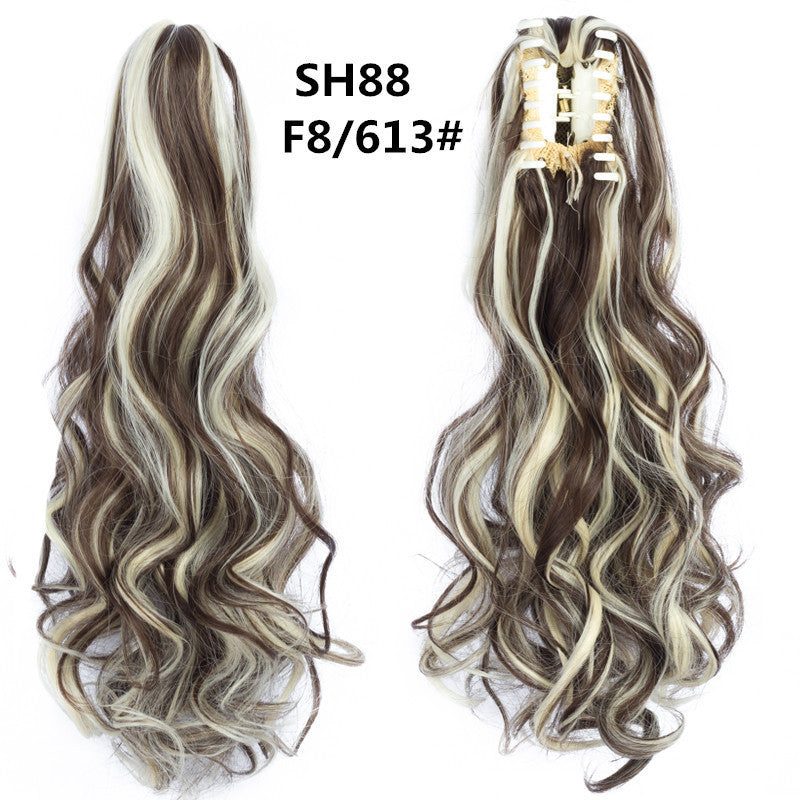 Synthetic hair ponytail