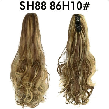 Synthetic hair ponytail