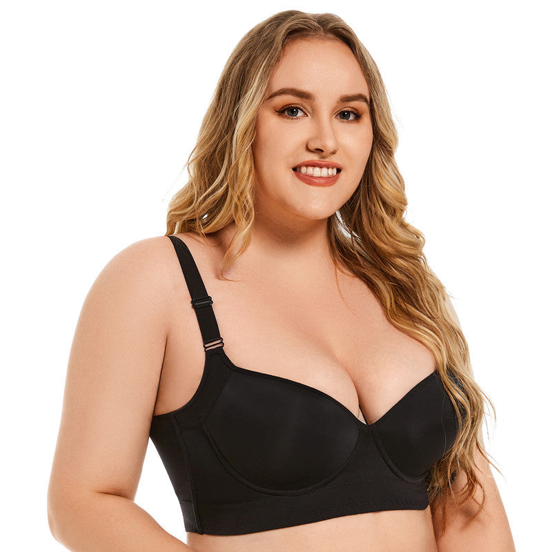 Seamless Push-Up Bra with Steel Ring Support