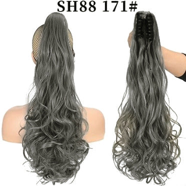 Synthetic hair ponytail