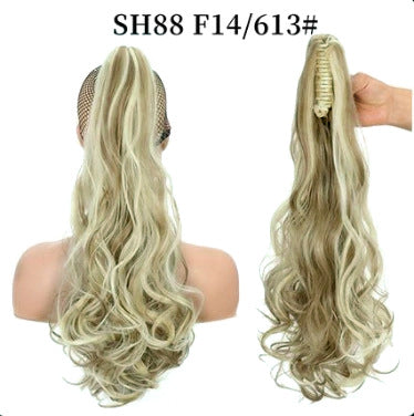 Synthetic hair ponytail