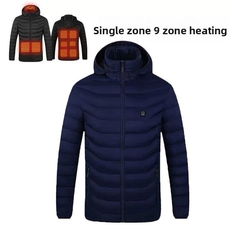 Single control, double control, four control electric heating cotton coat