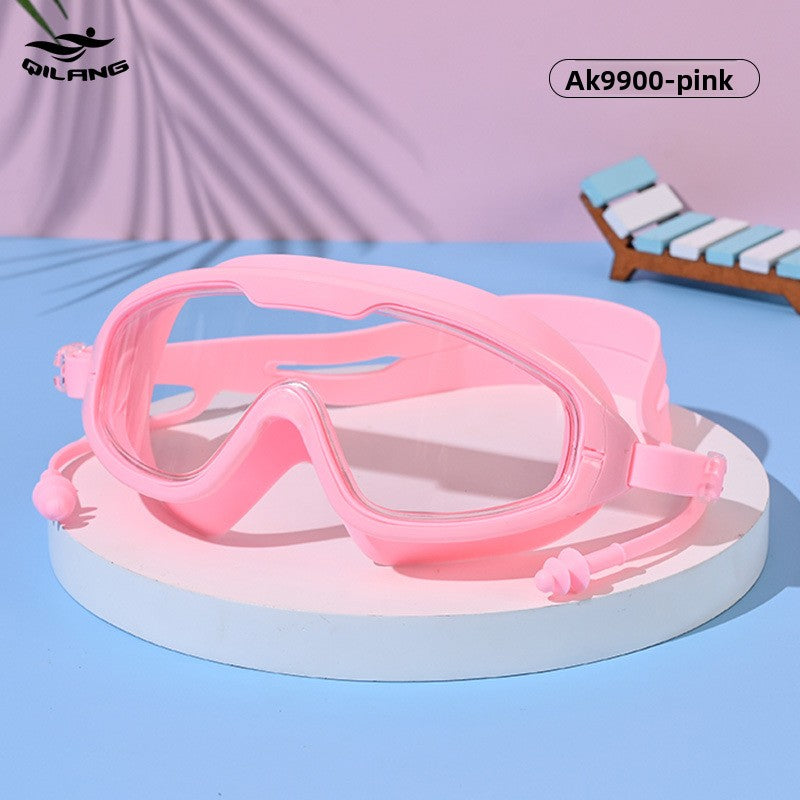 Anti-Fog Swimming Goggles with Earplugs