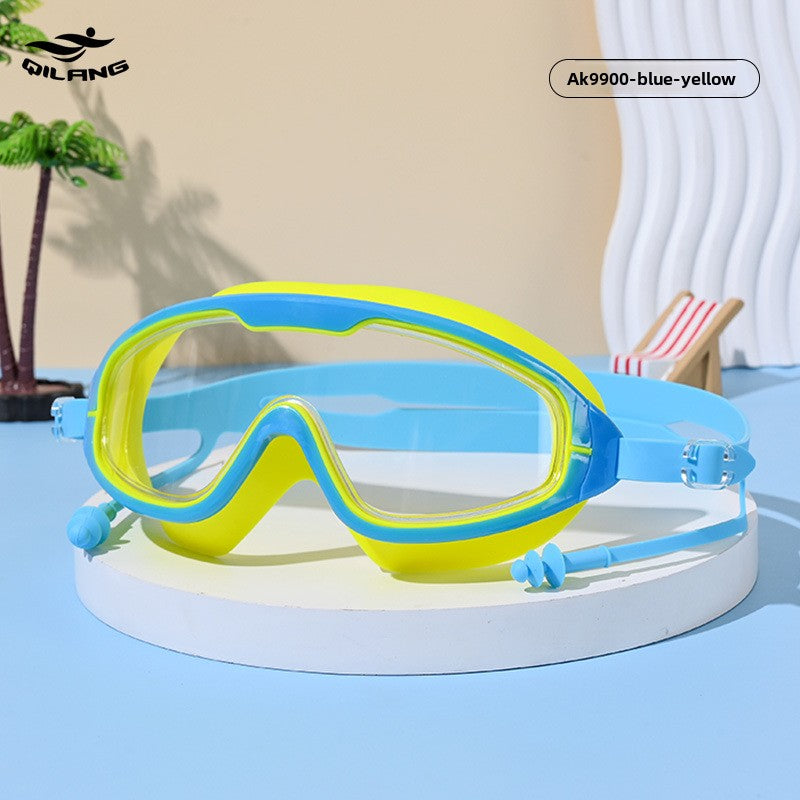 Anti-Fog Swimming Goggles with Earplugs