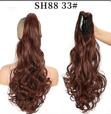 Synthetic hair ponytail