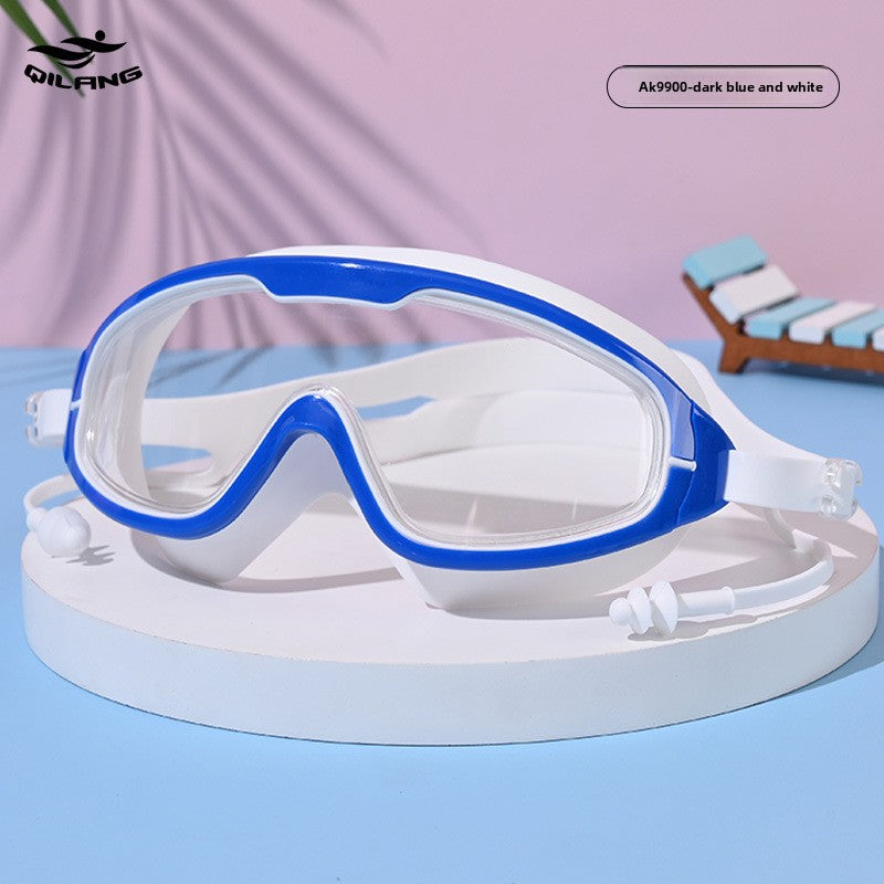 Anti-Fog Swimming Goggles with Earplugs