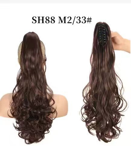 Synthetic hair ponytail