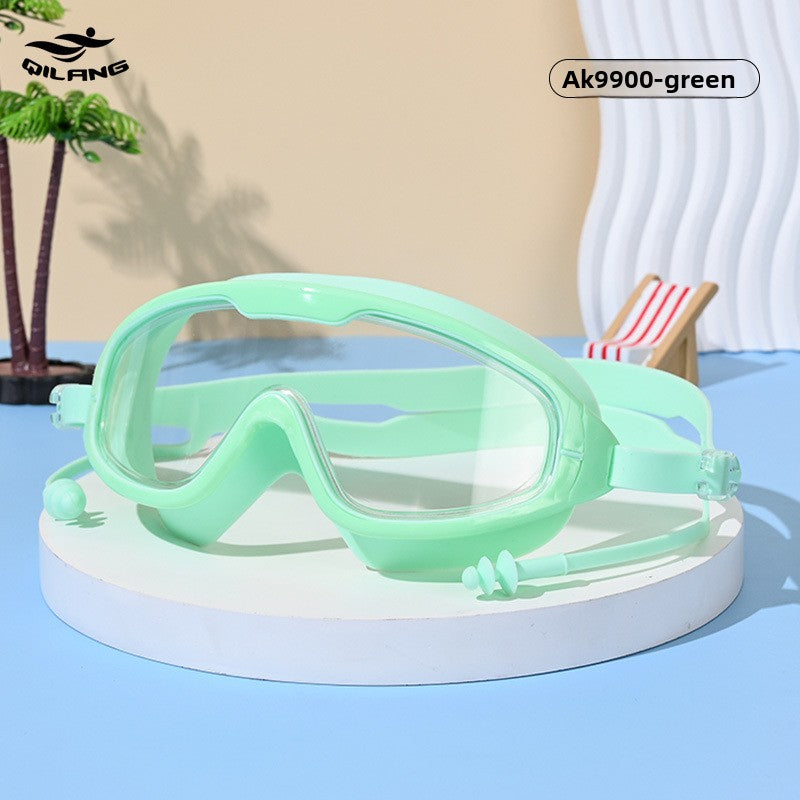Anti-Fog Swimming Goggles with Earplugs