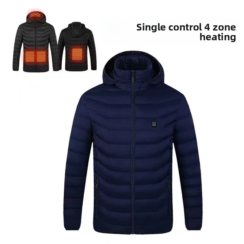 Single control, double control, four control electric heating cotton coat