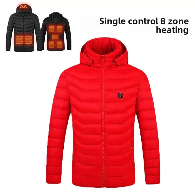 Single control, double control, four control electric heating cotton coat