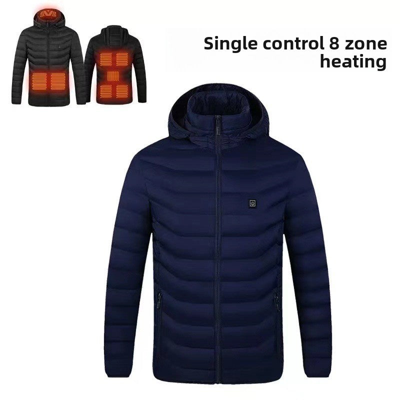 Single control, double control, four control electric heating cotton coat