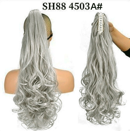 Synthetic hair ponytail