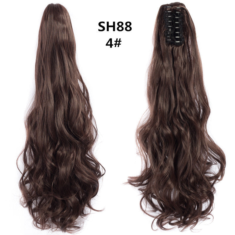 Synthetic hair ponytail