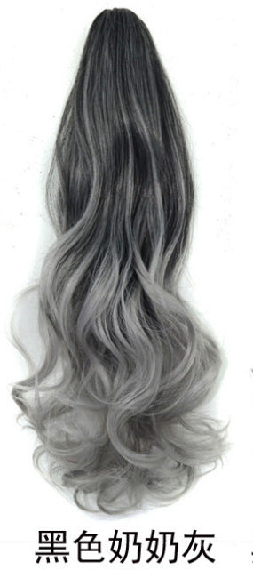 Synthetic hair ponytail