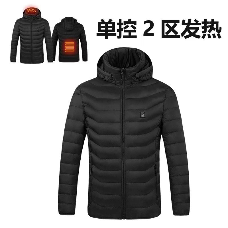 Single control, double control, four control electric heating cotton coat