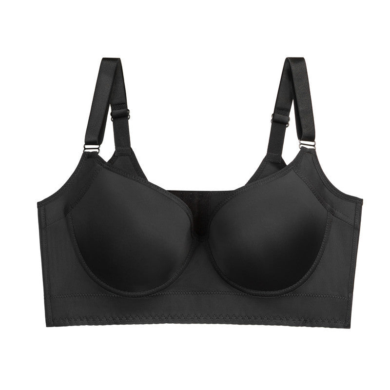 Seamless Push-Up Bra with Steel Ring Support