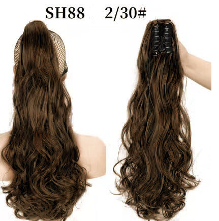 Synthetic hair ponytail