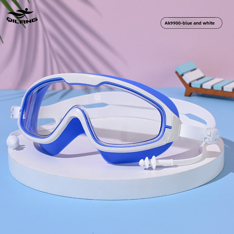 Anti-Fog Swimming Goggles with Earplugs