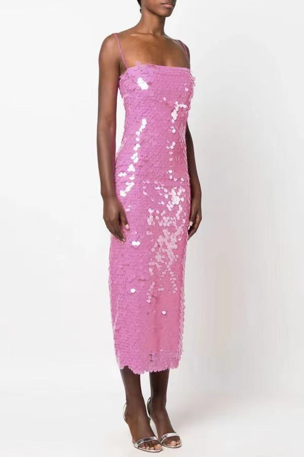 Women's Sequin Irregular Dress