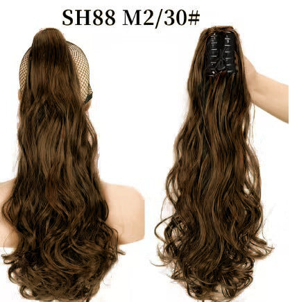 Synthetic hair ponytail