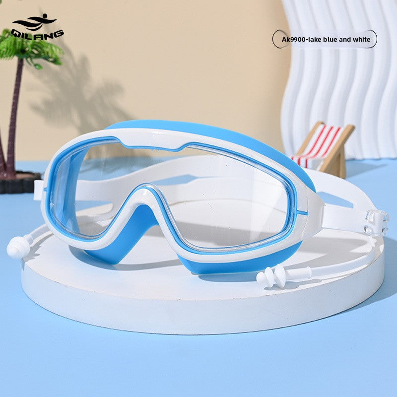 Anti-Fog Swimming Goggles with Earplugs