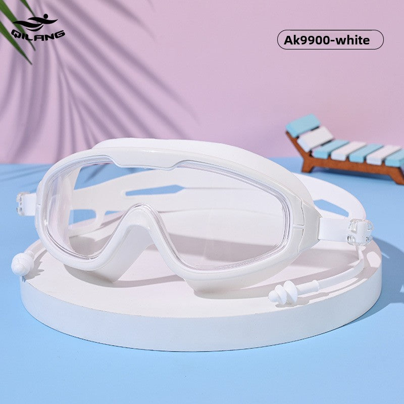 Anti-Fog Swimming Goggles with Earplugs