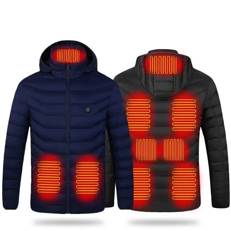 Single control, double control, four control electric heating cotton coat
