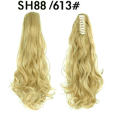 Synthetic hair ponytail