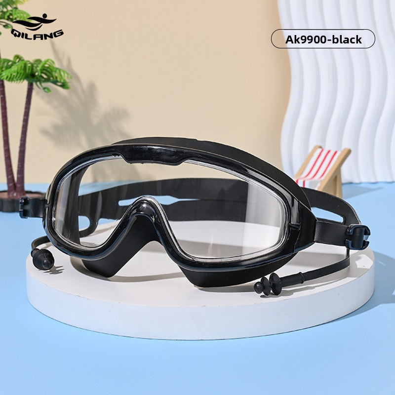 Anti-Fog Swimming Goggles with Earplugs