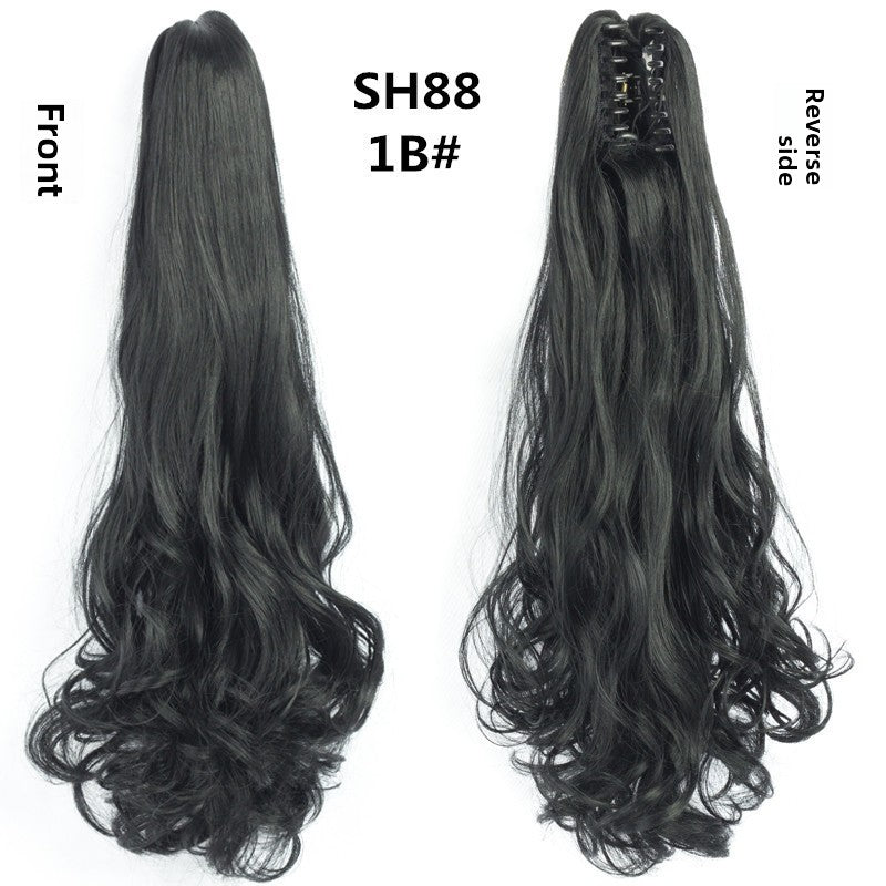 Synthetic hair ponytail