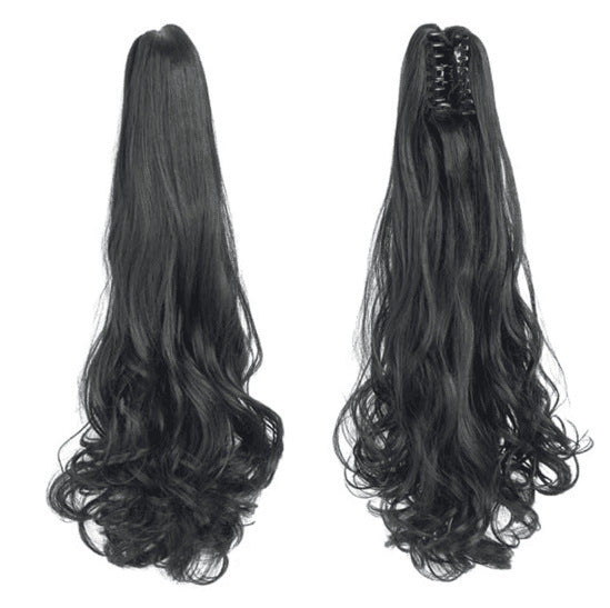 Synthetic hair ponytail